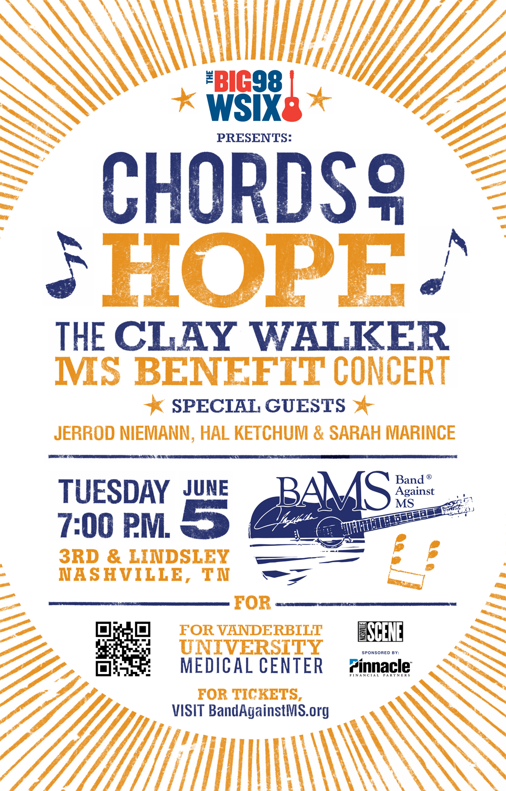 Band Against MS Chords of Hope Poster